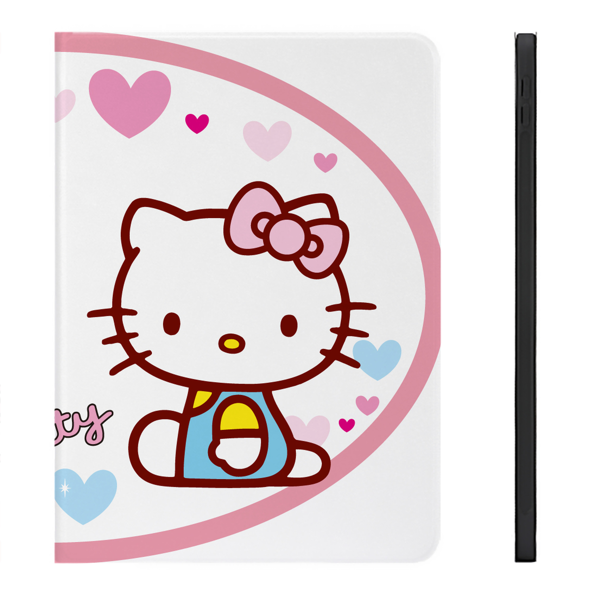 （画像用） Hello Kitty ハローキティ IPadケース ペンホルダー付き ブックスタイルデザイン